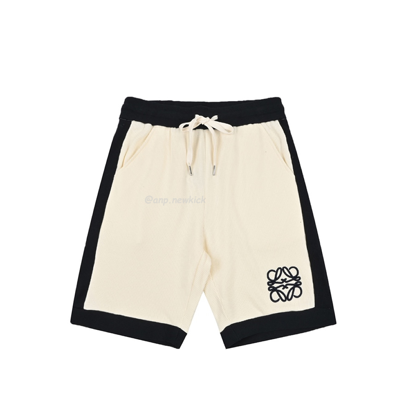 Loewe 24ss Embroidered Logo Color Blocking Waffle Shorts (6) - newkick.app